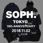 SOPH.TOKYO 19周年記念スペシャルアイテムが発売