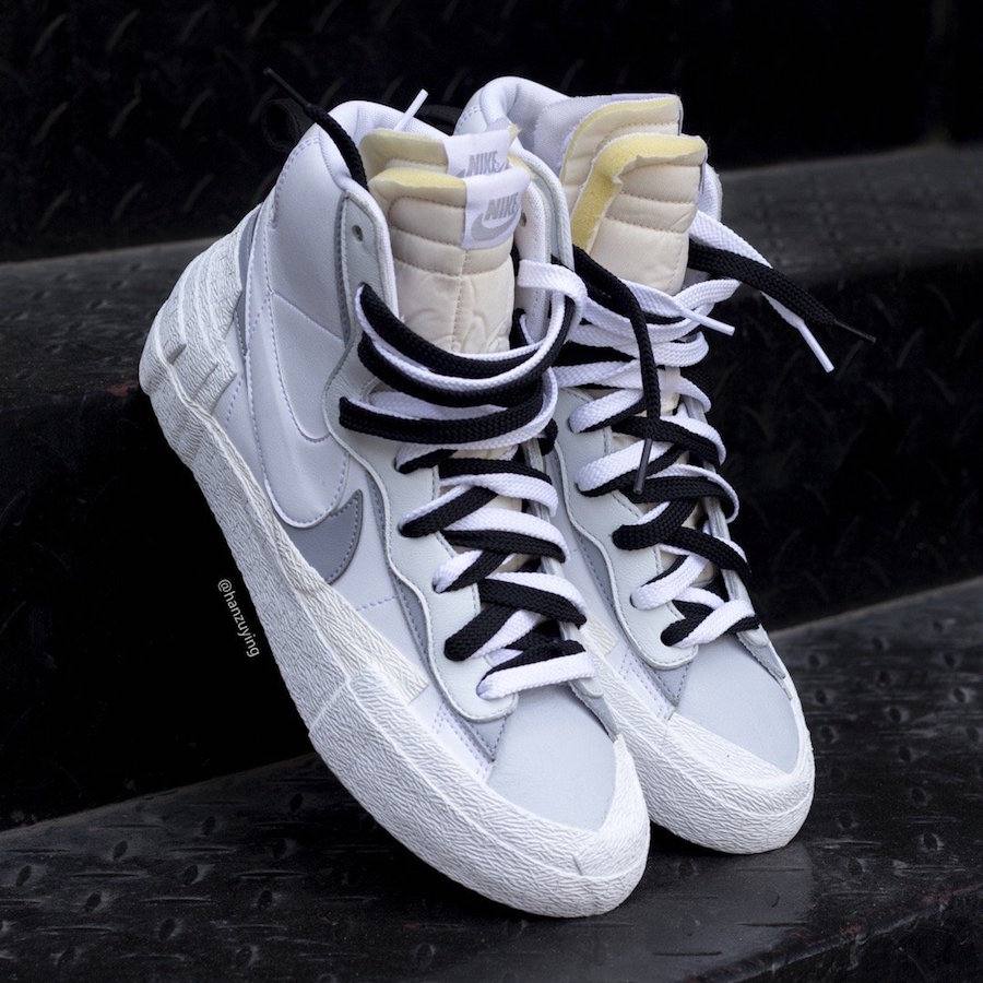 Sacai Nike Blazer Mid White Wolf Grey のビジュアルがリーク Leak Tokyo