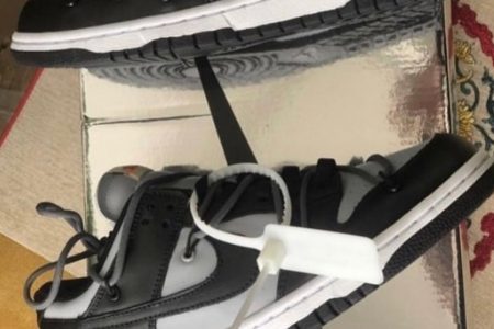 NIKE DUNK LOW × Off-White™️ BLACK/GREYのモデル画像がリーク