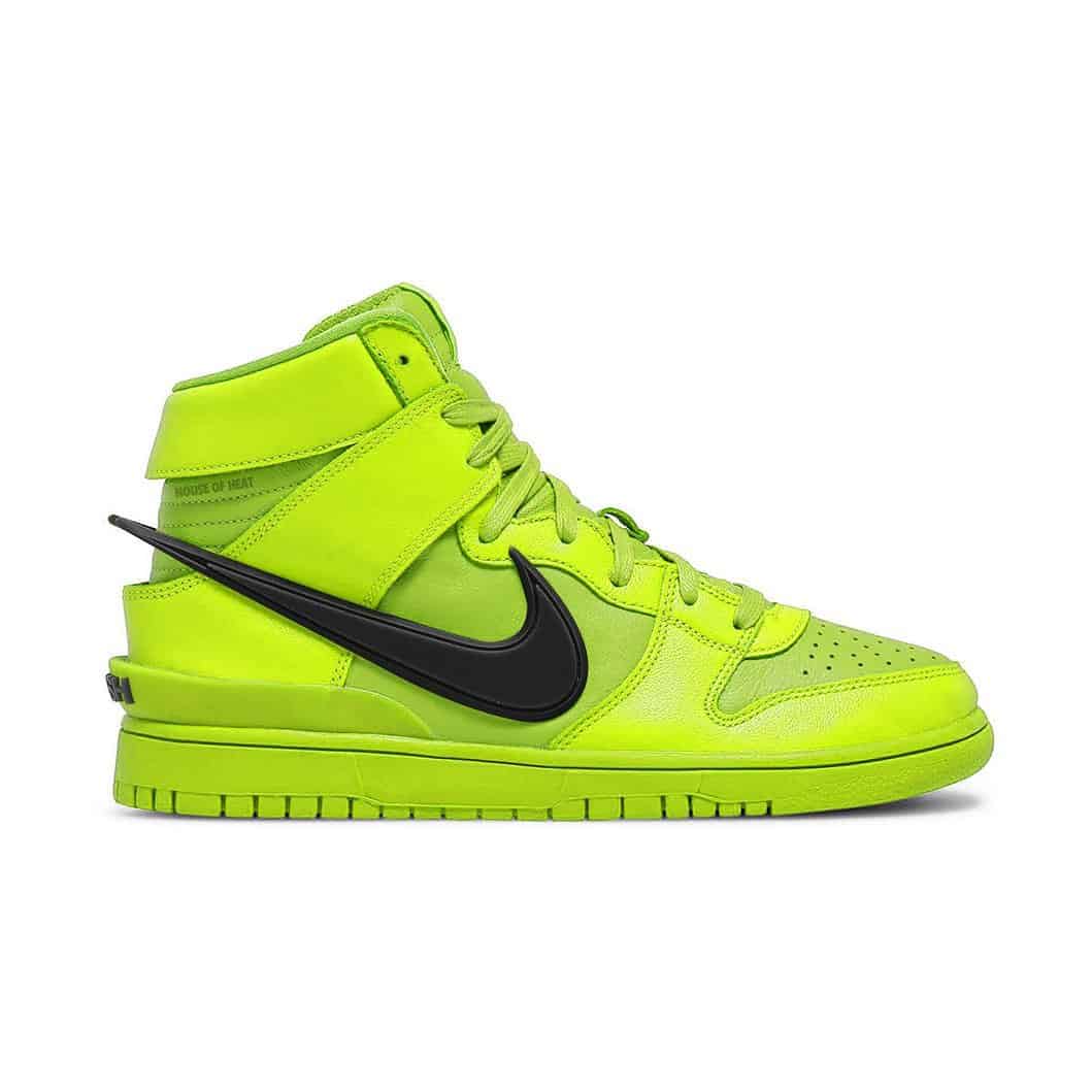 AMBUSH × NIKE DUNK HIGH "FLASH LIME"29cm