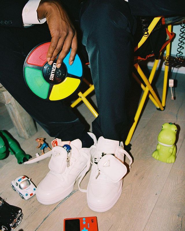 A$AP Rocky がadidas × PRADA 最新コラボスニーカーを着用！近日発売か