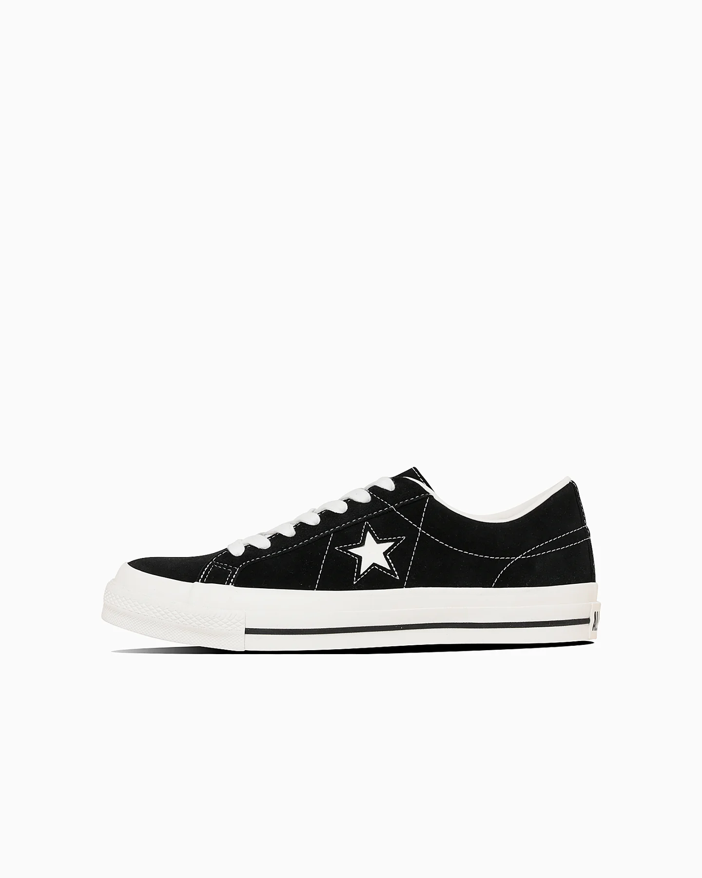 CONVERSE ONE STAR SUEDE ブラック 外側