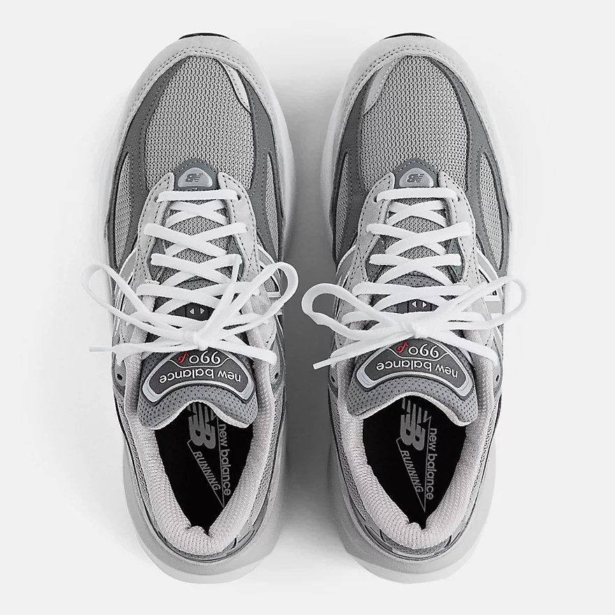 New Balance 990v6 グレー 真上から