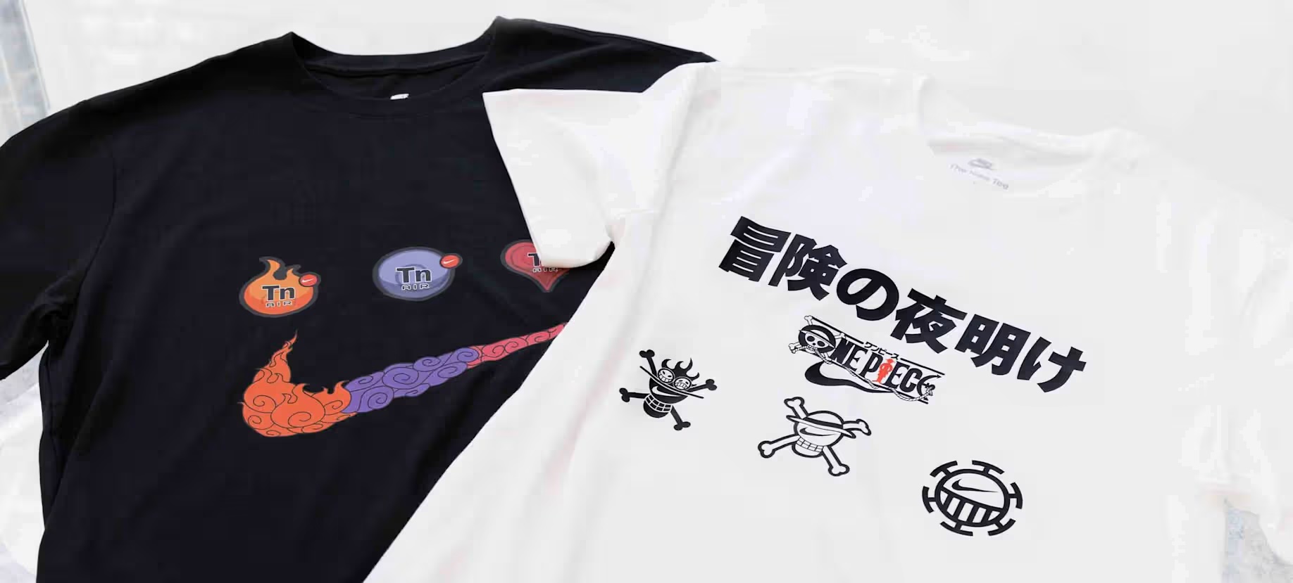 NIKE×ONE PIECE コレクションのTシャツ2型