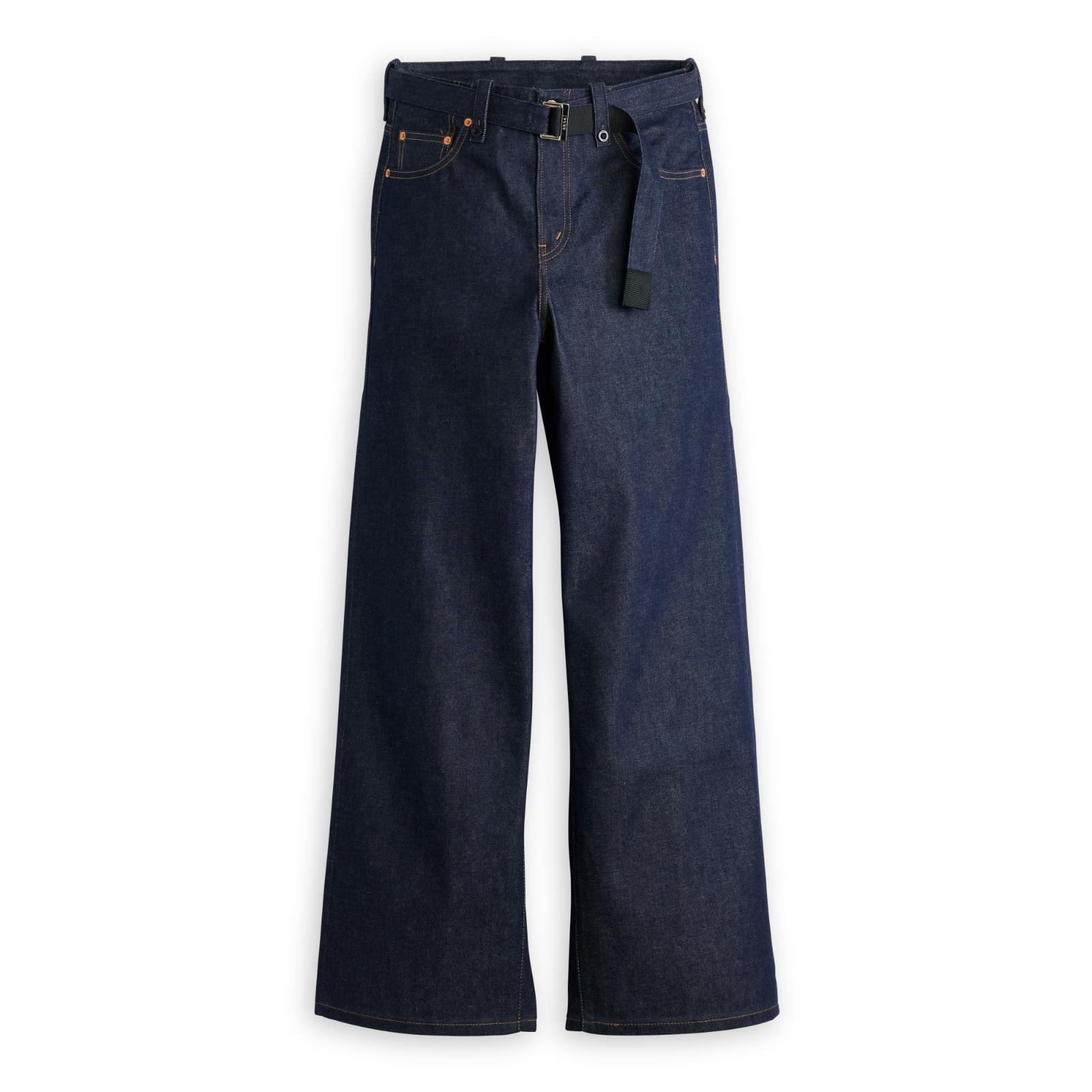 sacai × Levi's ベルテッド ワイドパンツ リジッドインディゴ