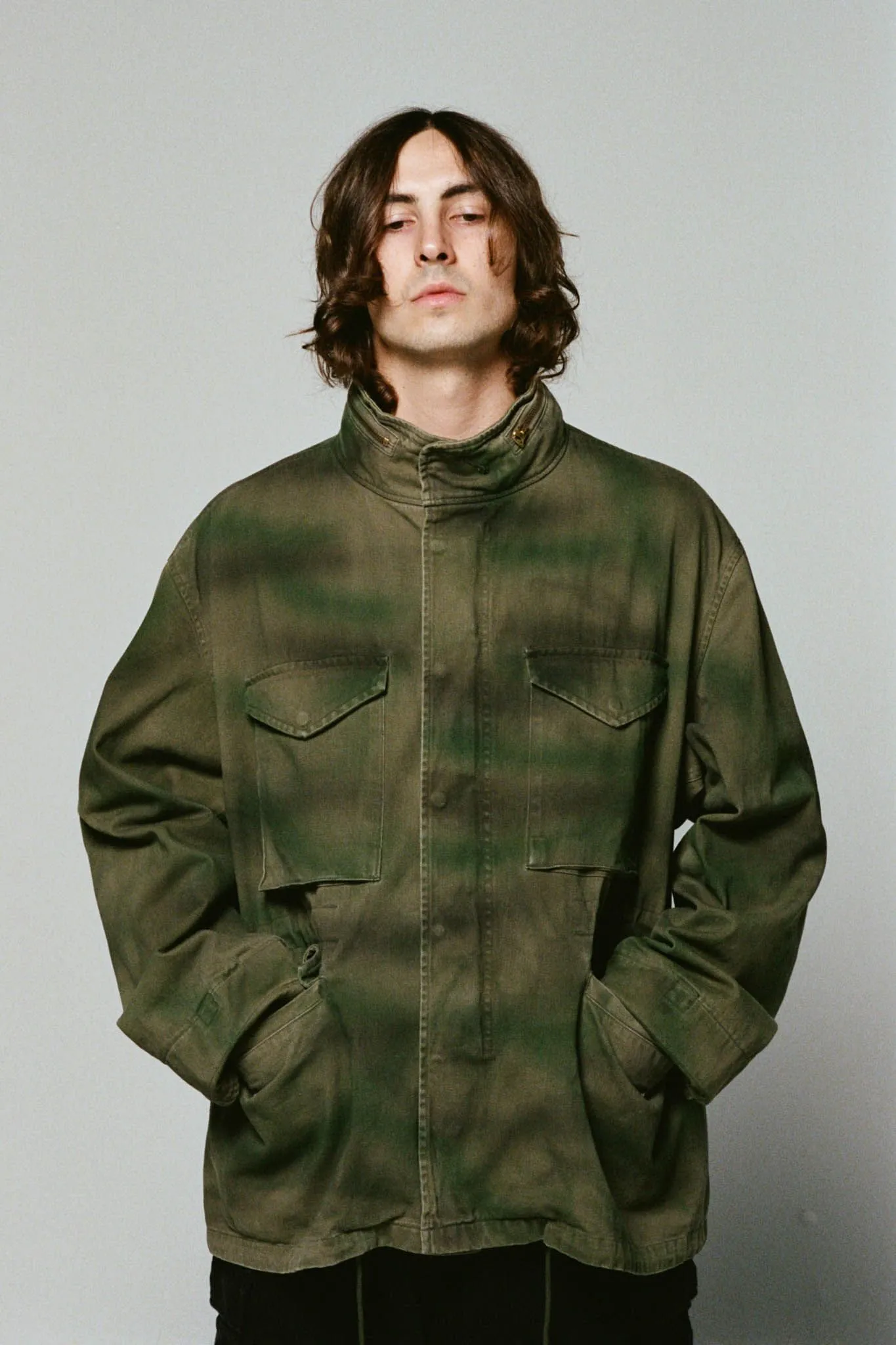 Supreme × A.PRESSE の手作業カモのM-65