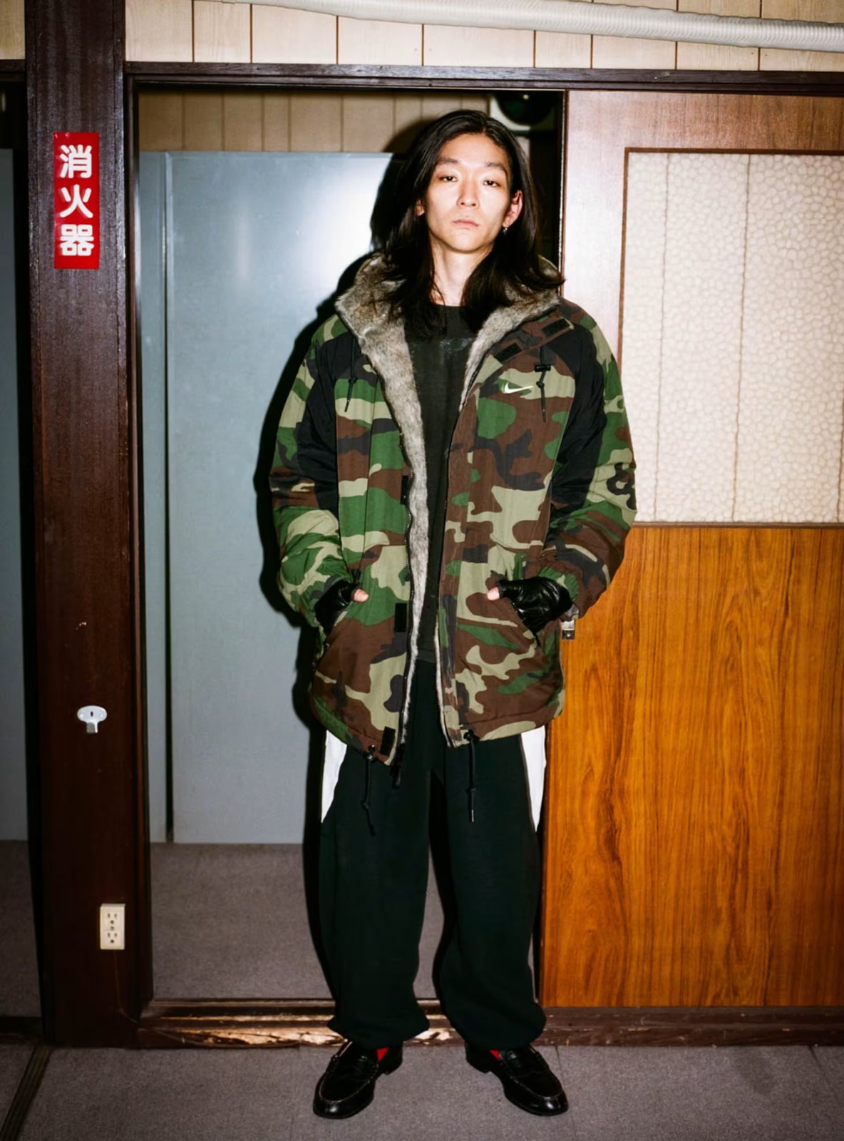 Supreme × Nike 26FW リバーシブル パーカ カモ