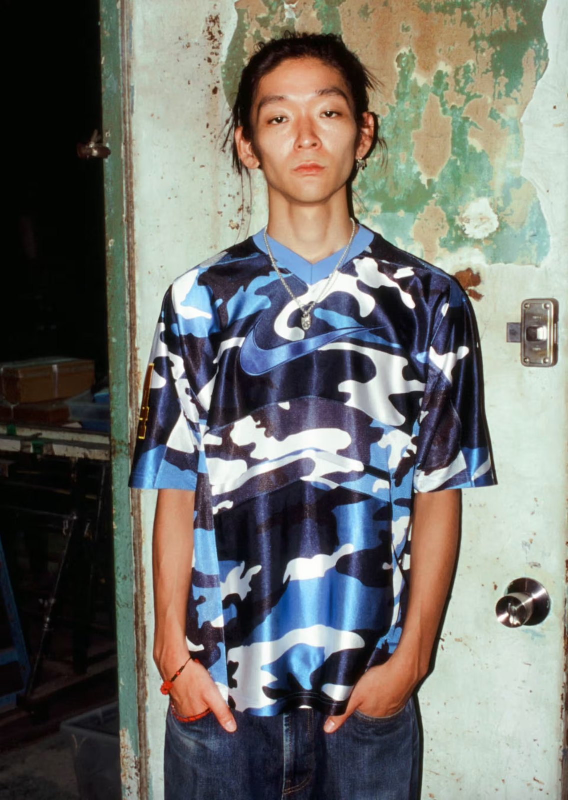 Supreme × Nike 26FW フットボールジャージ ブルーカモ