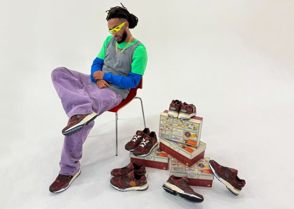 Aminé × ニューバランス 992 を履くAminé