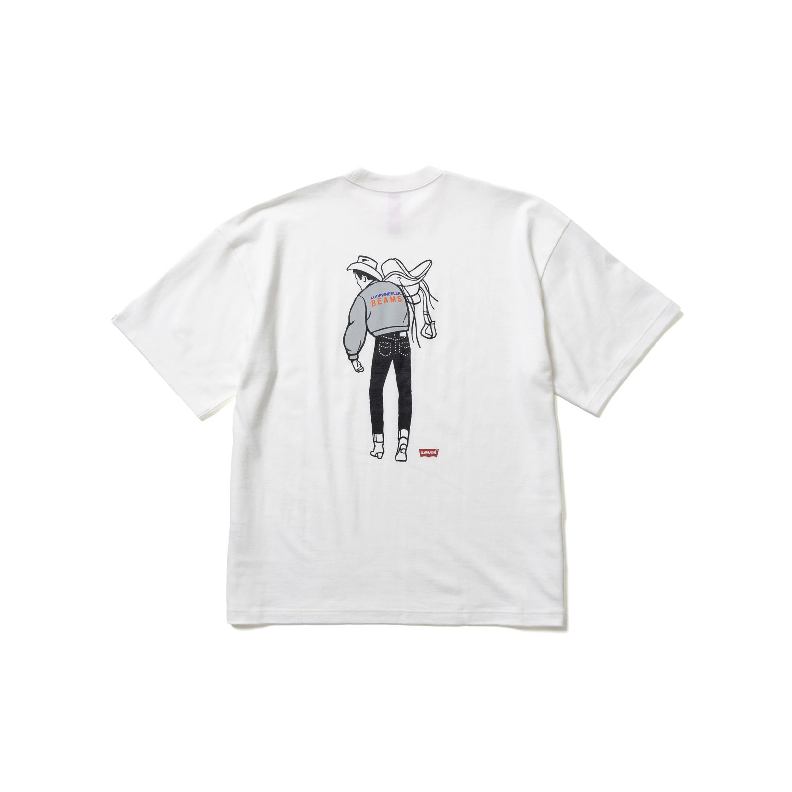 リーバイス × ループウィラー × ビームス サドルマン グラフィックTシャツ