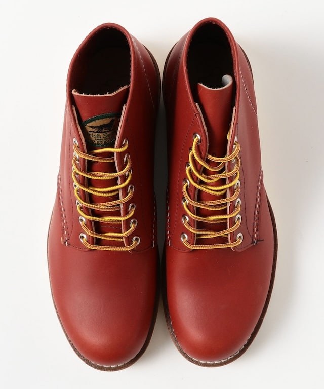 レッドウィング × ビームス 6ROUND ORo-Russet 95 #9872 シュータンに緑の半円犬タグ（#9872）
