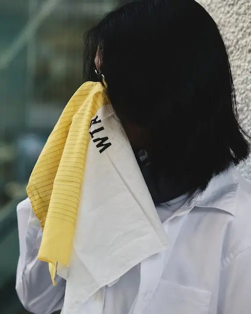 SSZ × WTAPS イエローのバンダナ
