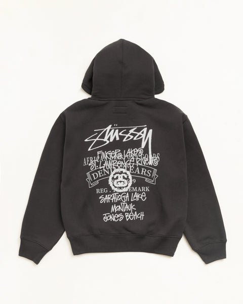 ステューシー × デニムティアーズ プルオーバー フーディ