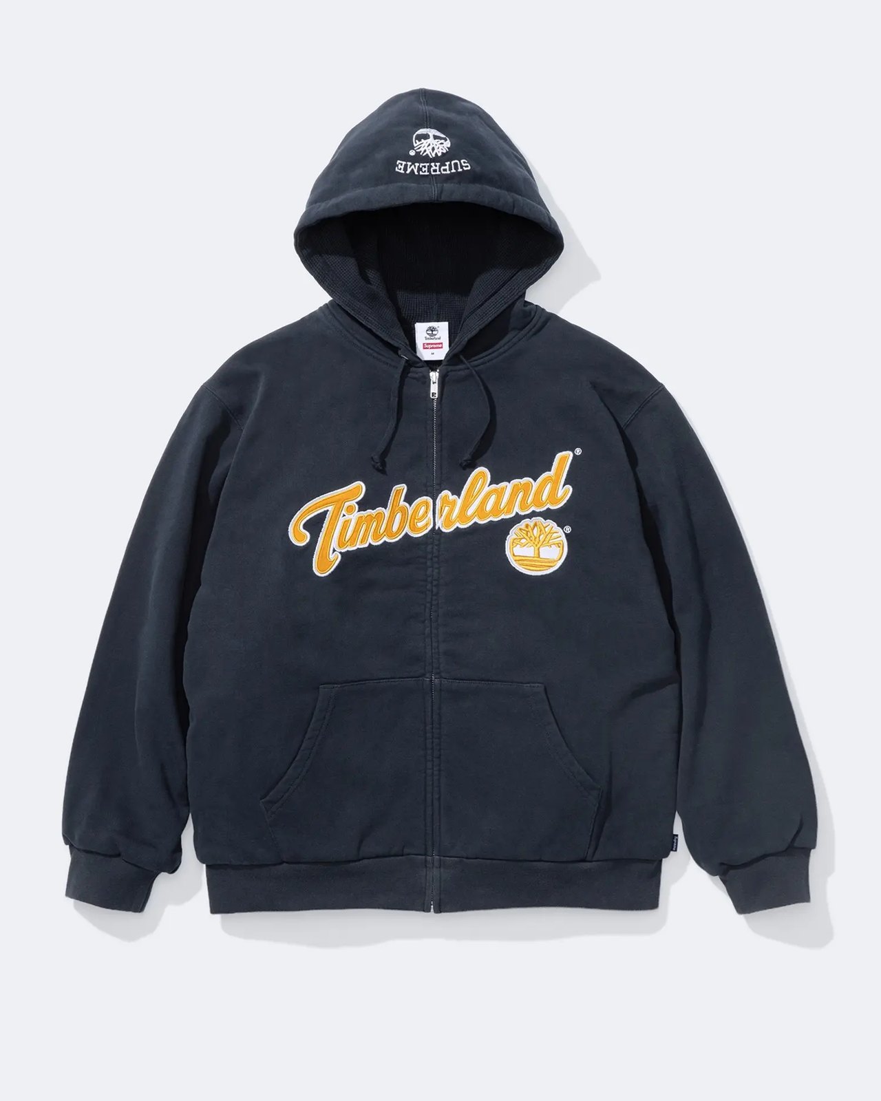 Supreme × Timberland 2026FW Thermal Lined Zip Up Hooded Sweatshirt（ネイビー）
