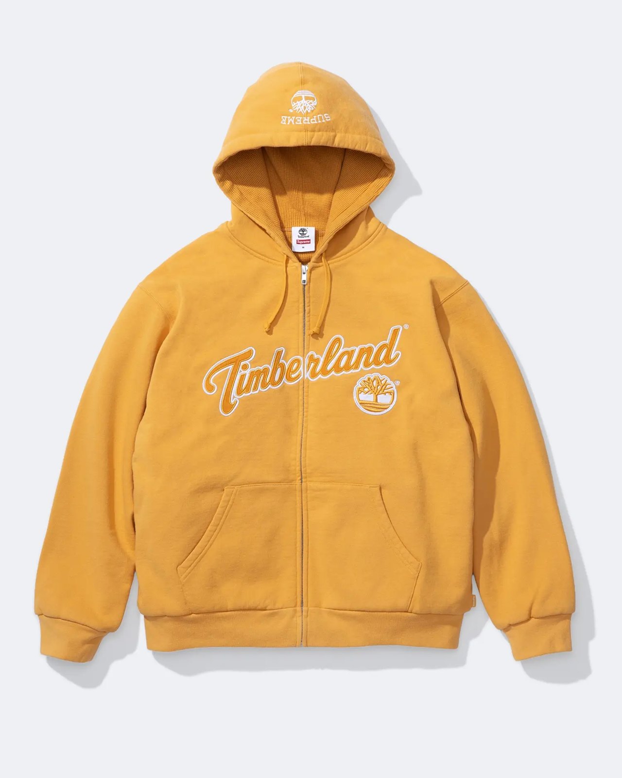 Supreme × Timberland 2026FW Thermal Lined Zip Up Hooded Sweatshirt（イエロー）