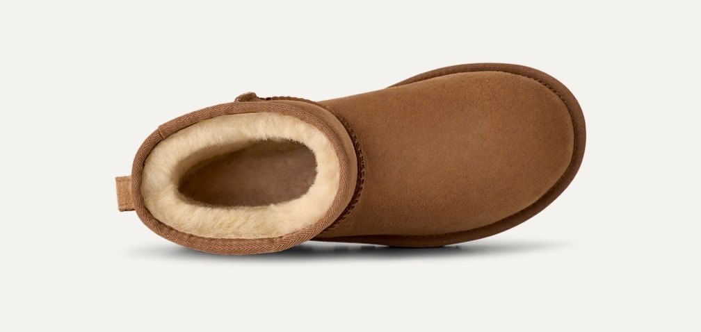 UGG クラシック ミニ II（チェスナット） 履き口