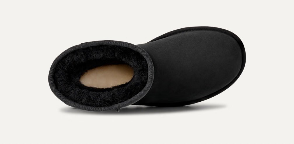 UGG クラシック ショート II（ブラック） 履き口