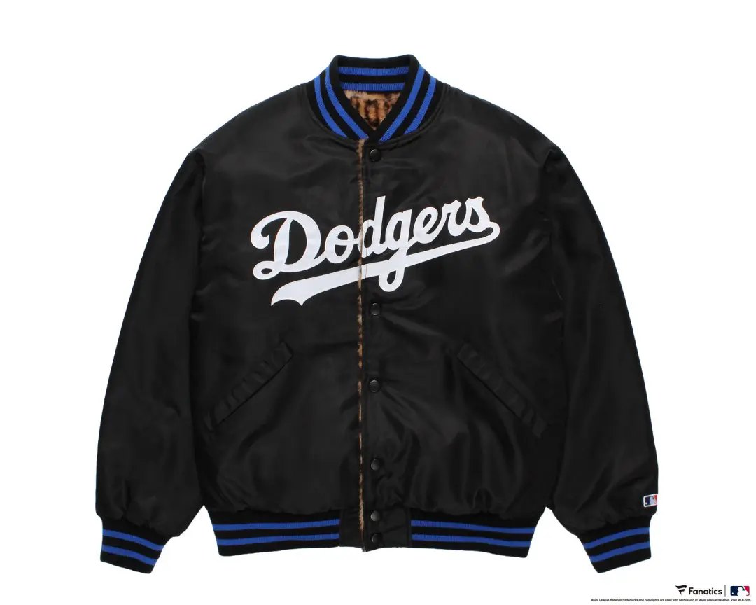 WACKO MARIA × MLB リバーシブル バーシティジャケット（ドジャース）ナイロン面